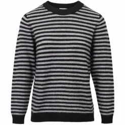 Steenholt Gora Dame Striktrøje - Black/Grey