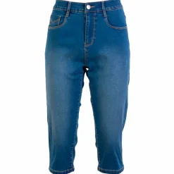 Steenholt Grace Dame Capri - M. Light Blue Denim