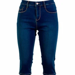 Steenholt Grace Dame Capri Plus Size - Blue Denim