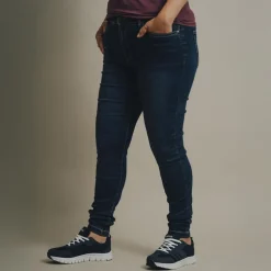 Steenholt Grace Dame Jeans m. stretch Plus Size - Blue Denim