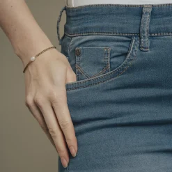 Steenholt Grace Dame Jeans m. stretch - M. Light Blue Denim