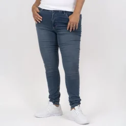 Steenholt Grace Dame Jeans m. stretch Plus Size - M. Light Blue Denim