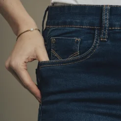 Steenholt Grace Dame Jeans m. stretch - Blue Denim