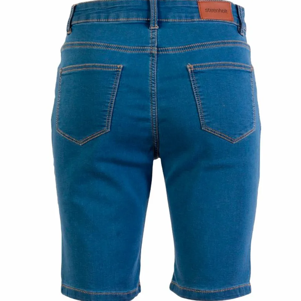 Steenholt Grace Dame Shorts Plus Size - M. Light Blue Denim
