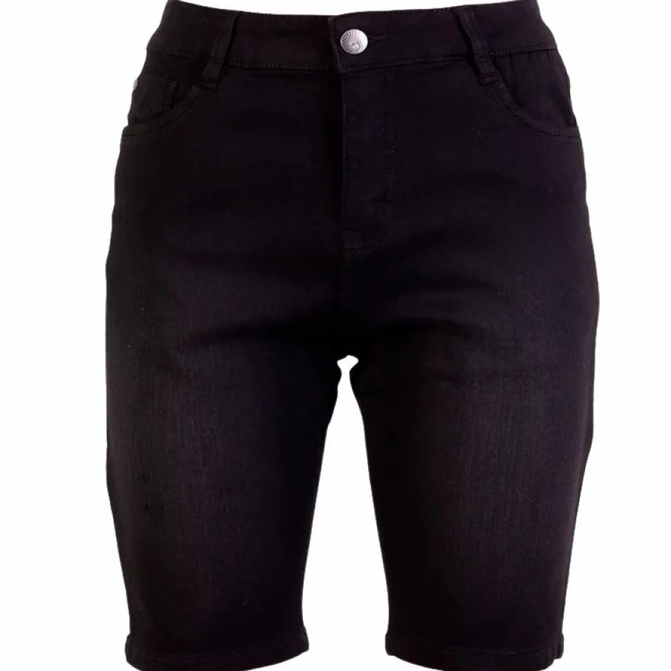 Steenholt Grace Dame Shorts Plus Size - Black Denim