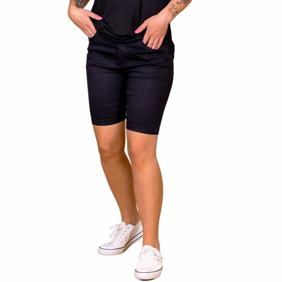 Steenholt Grace Dame Shorts - Black Denim