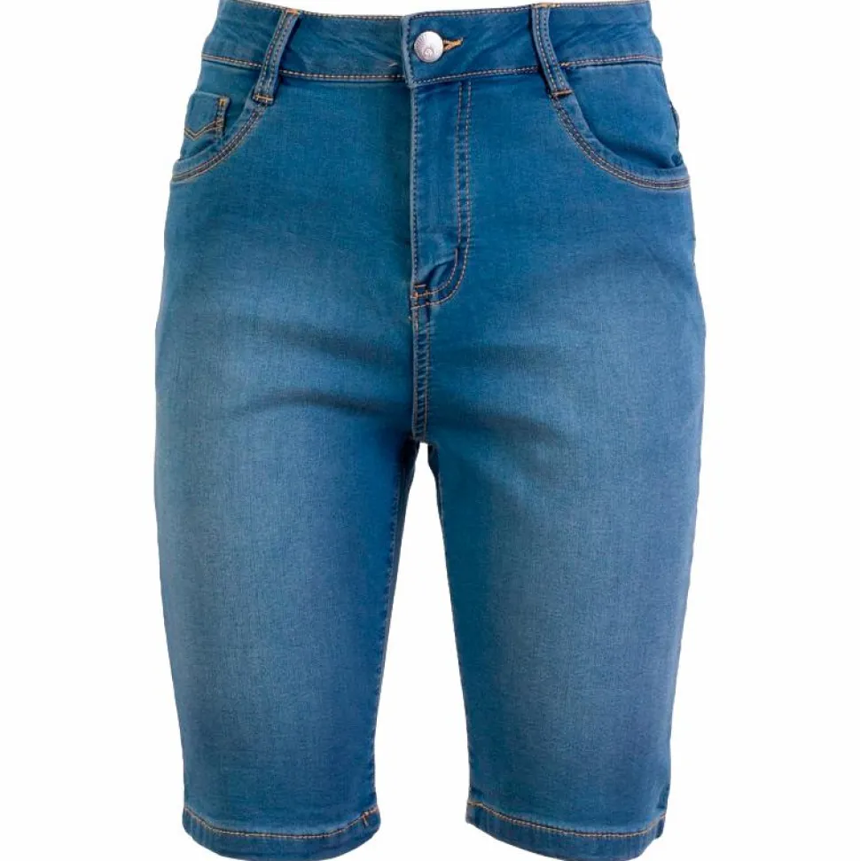Steenholt Grace Dame Shorts - M. Light Blue Denim
