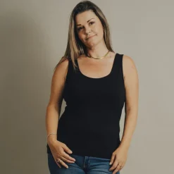 Steenholt Harmony Dame Tanktop Plus Size - Black