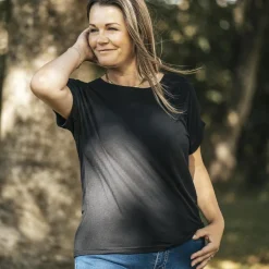 Steenholt Joan Dame T-shirt Plus Size - Black