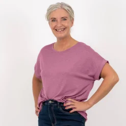 Steenholt Joan Dame T-shirt - Mellow Mauve