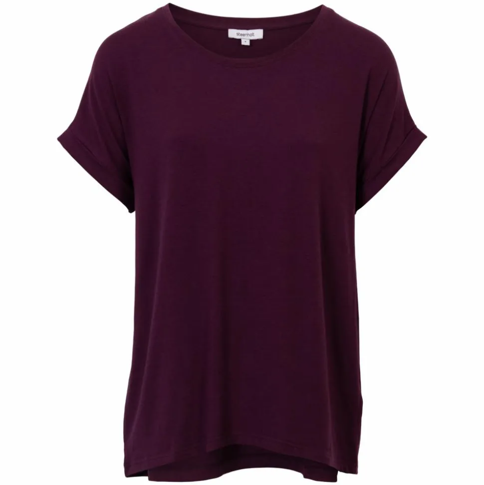 Steenholt Joan Dame T-shirt Plus Size - Crushed Violets