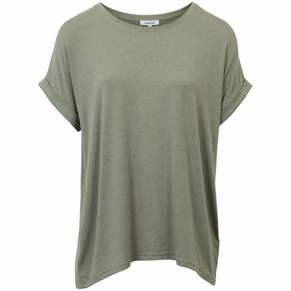 Steenholt Joan Dame T-shirt - Vetiver