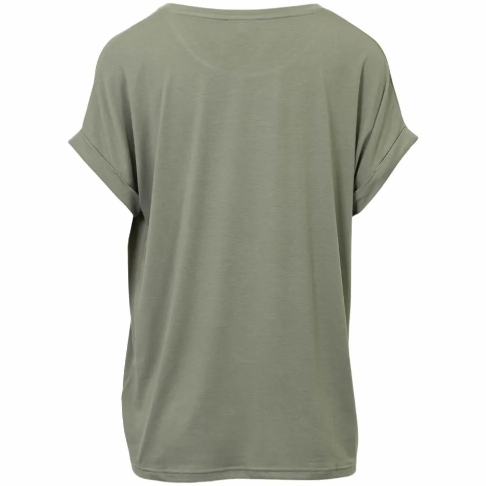 Steenholt Joan Dame T-shirt - Vetiver