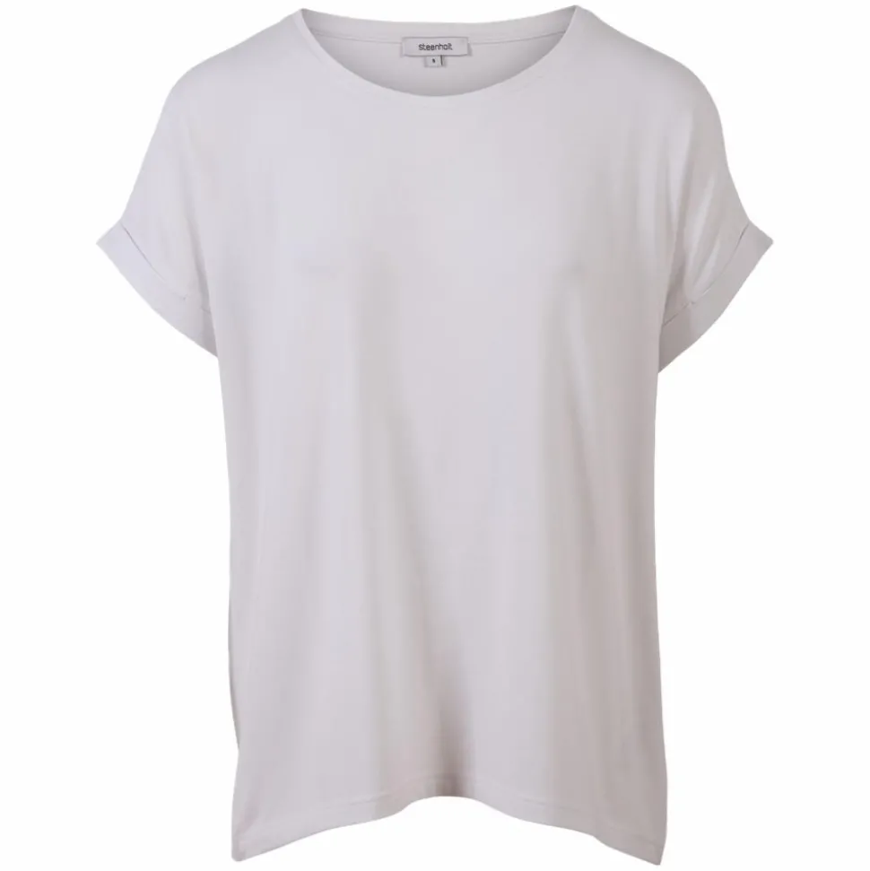 Steenholt Joan Dame T-shirt Plus Size - Bright White