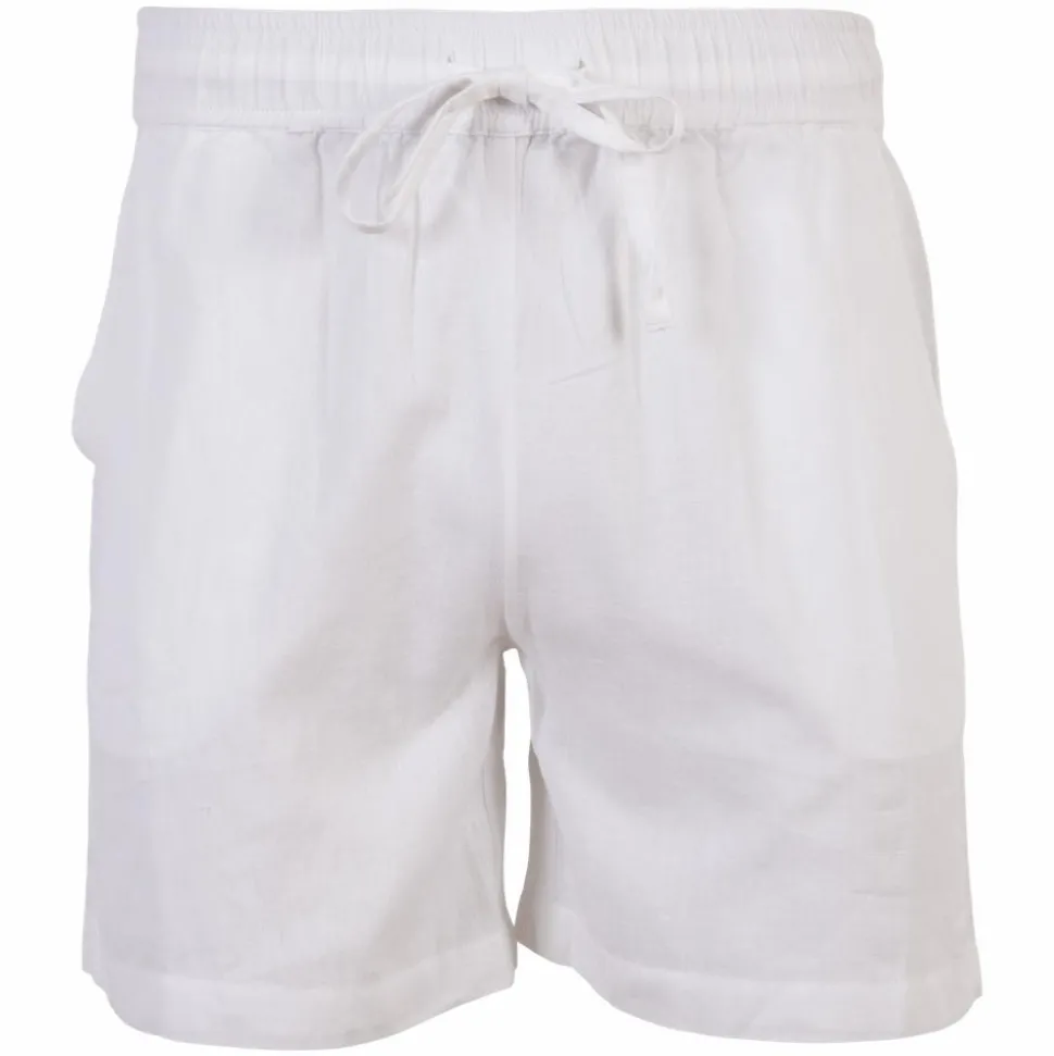 Steenholt Linett Dame Shorts i hørmix - Bright White