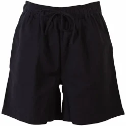 Steenholt Linett Dame Shorts i hørmix Plus Size - Black