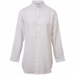Steenholt Linett Dame Skjorte i hørmix - Bright White