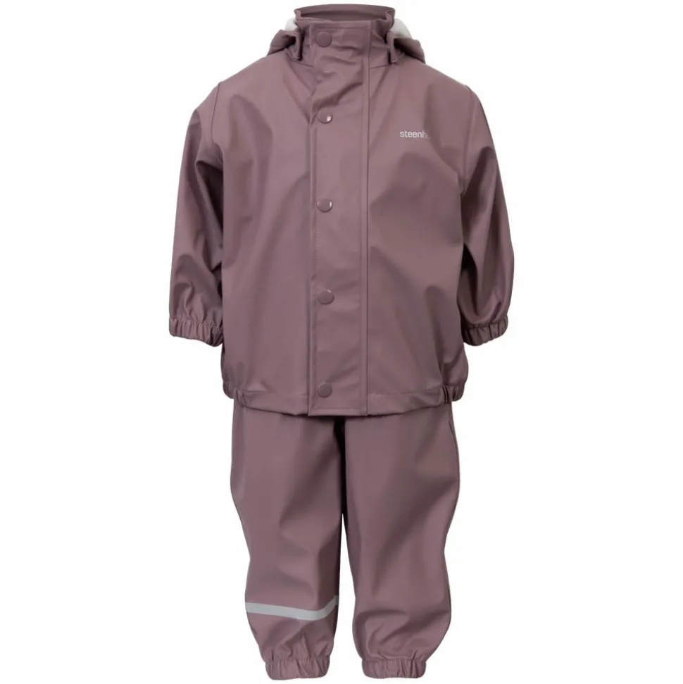 Steenholt Moss Børne Regnsæt - Twilight Mauve