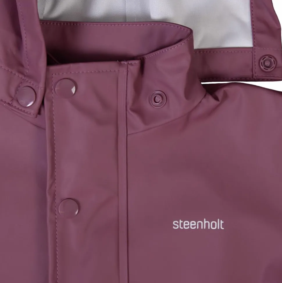 Steenholt Moss Børne Regnsæt - Crushed Berry