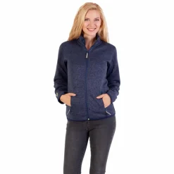 Steenholt Ocean Dame Fleecejakke - Melange Blue