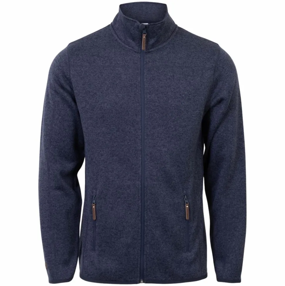 Steenholt Ocean Herre Fleecejakke - Melange Blue