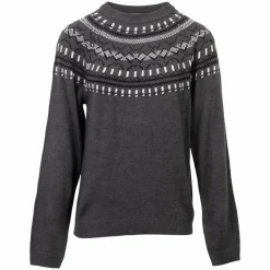 Steenholt Olivia Dame Striktrøje - DARK GREY