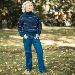 Steenholt Olivia Dame Striktrøje - Navy