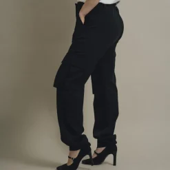 Steenholt Sharon Dame Cargobukser - Black