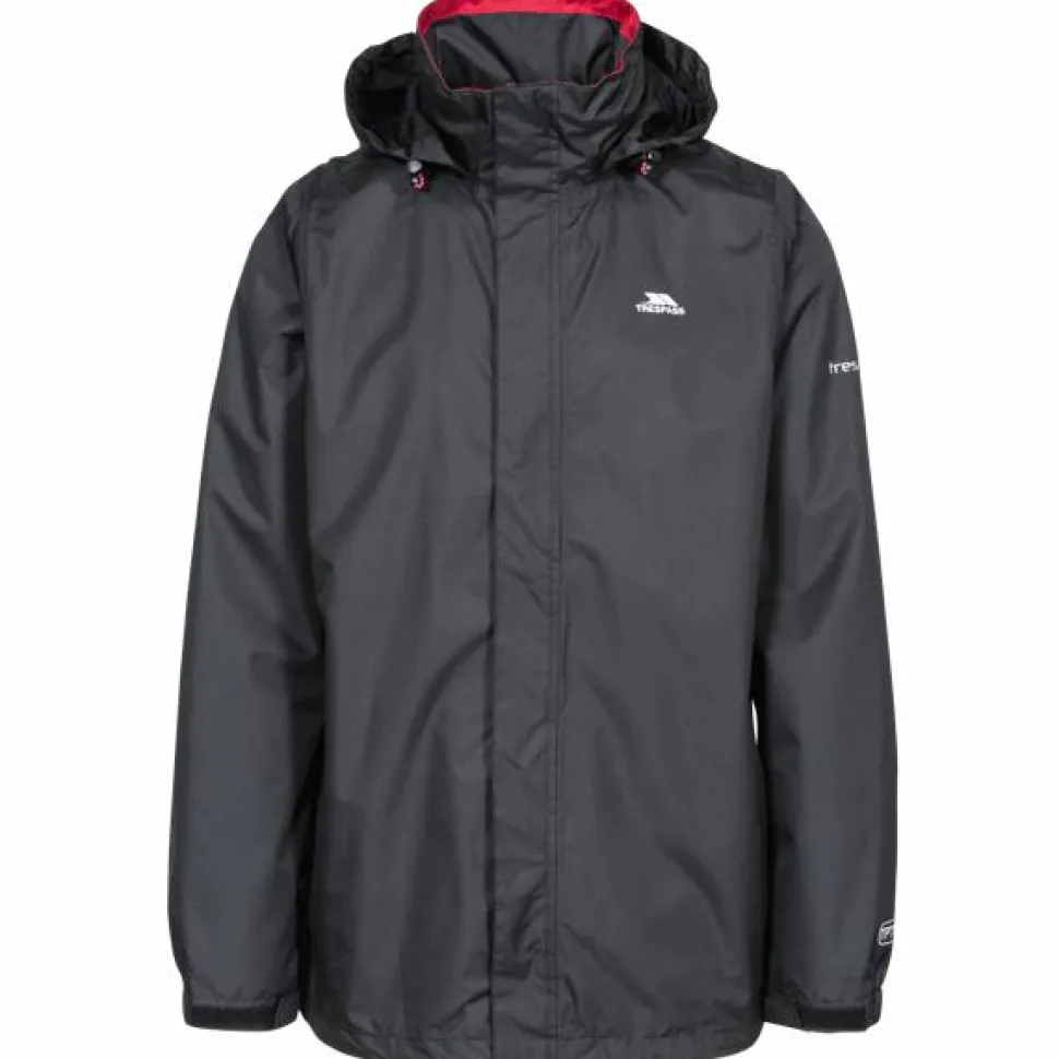 Trespass Herre Regnjakke - Black