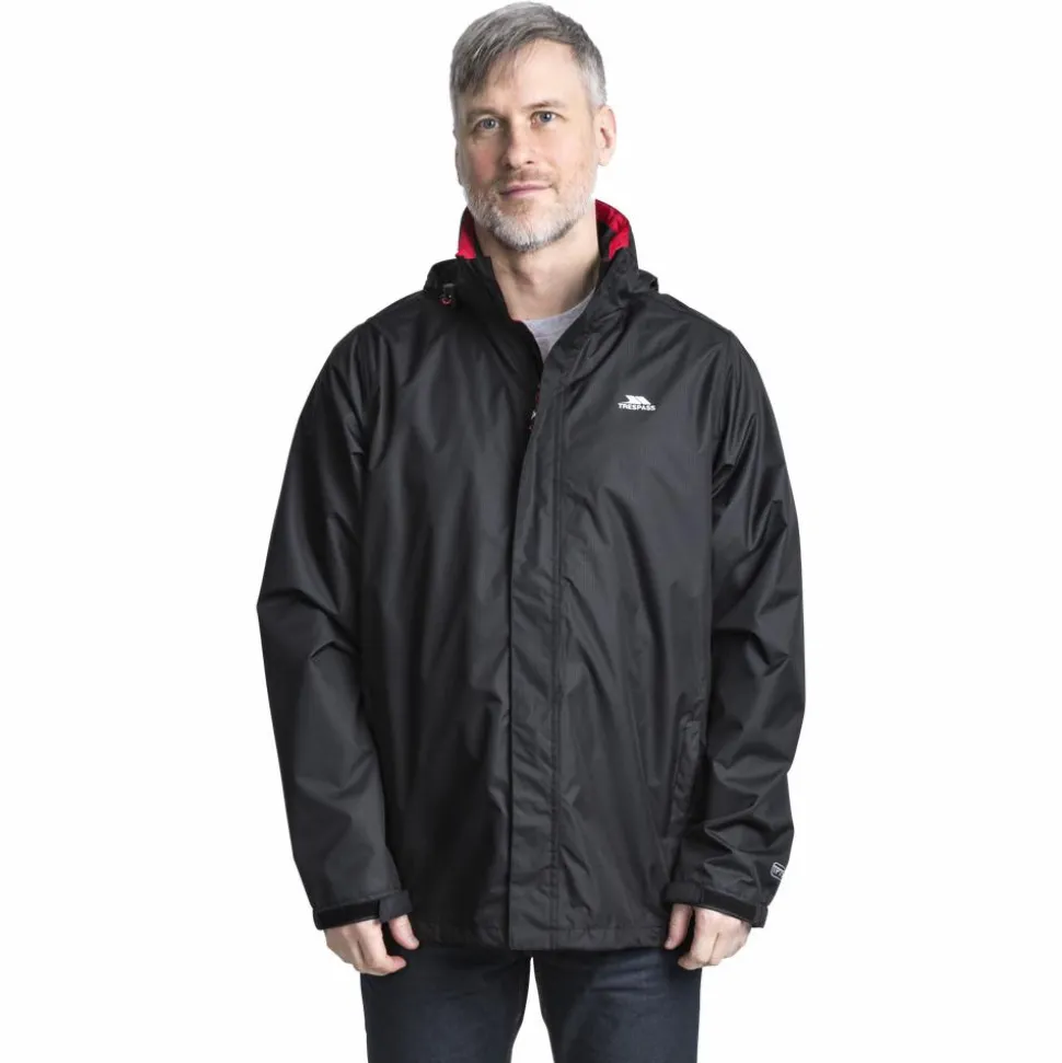 Trespass Herre Regnjakke - Black