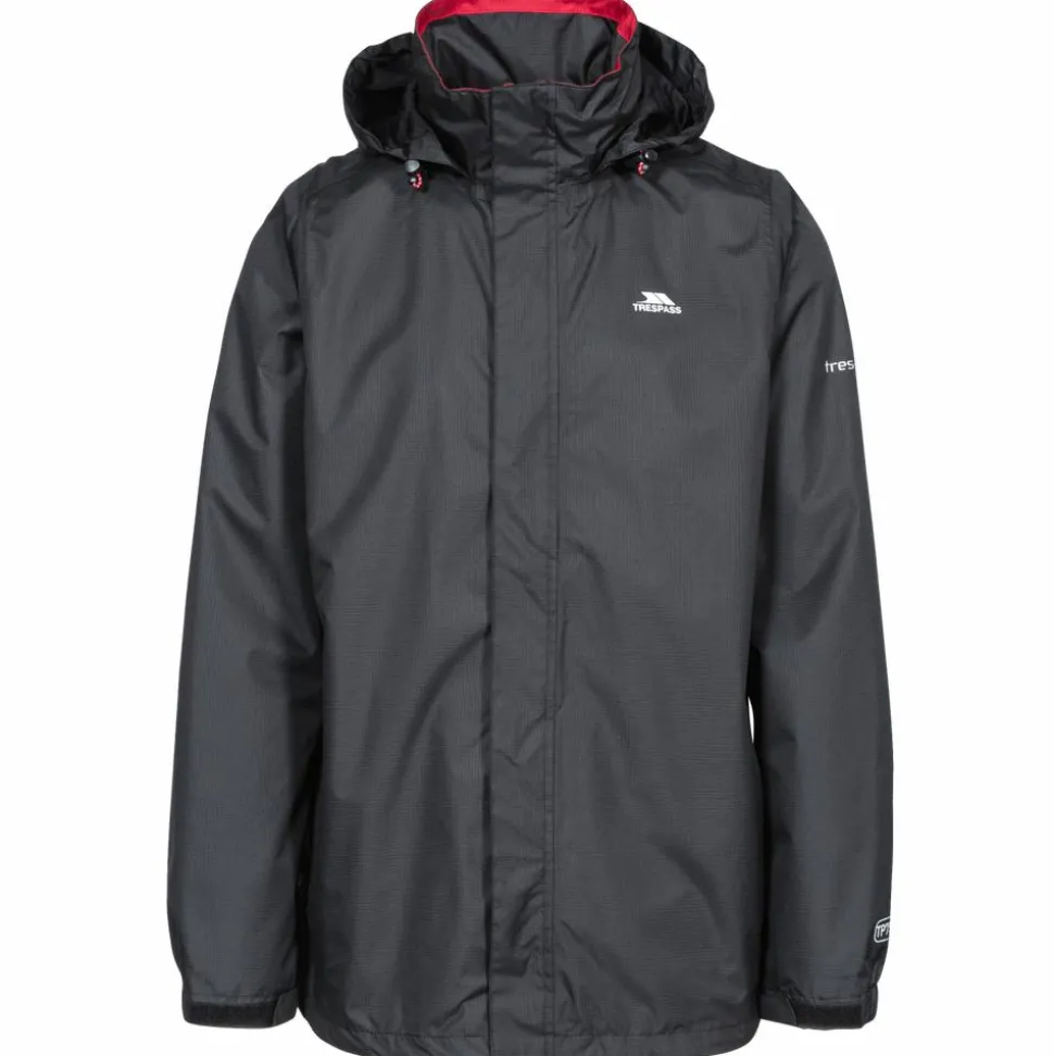Trespass Herre Regnjakke - Black