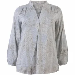 Vanting Dame Bluse Plus Size - Print 2