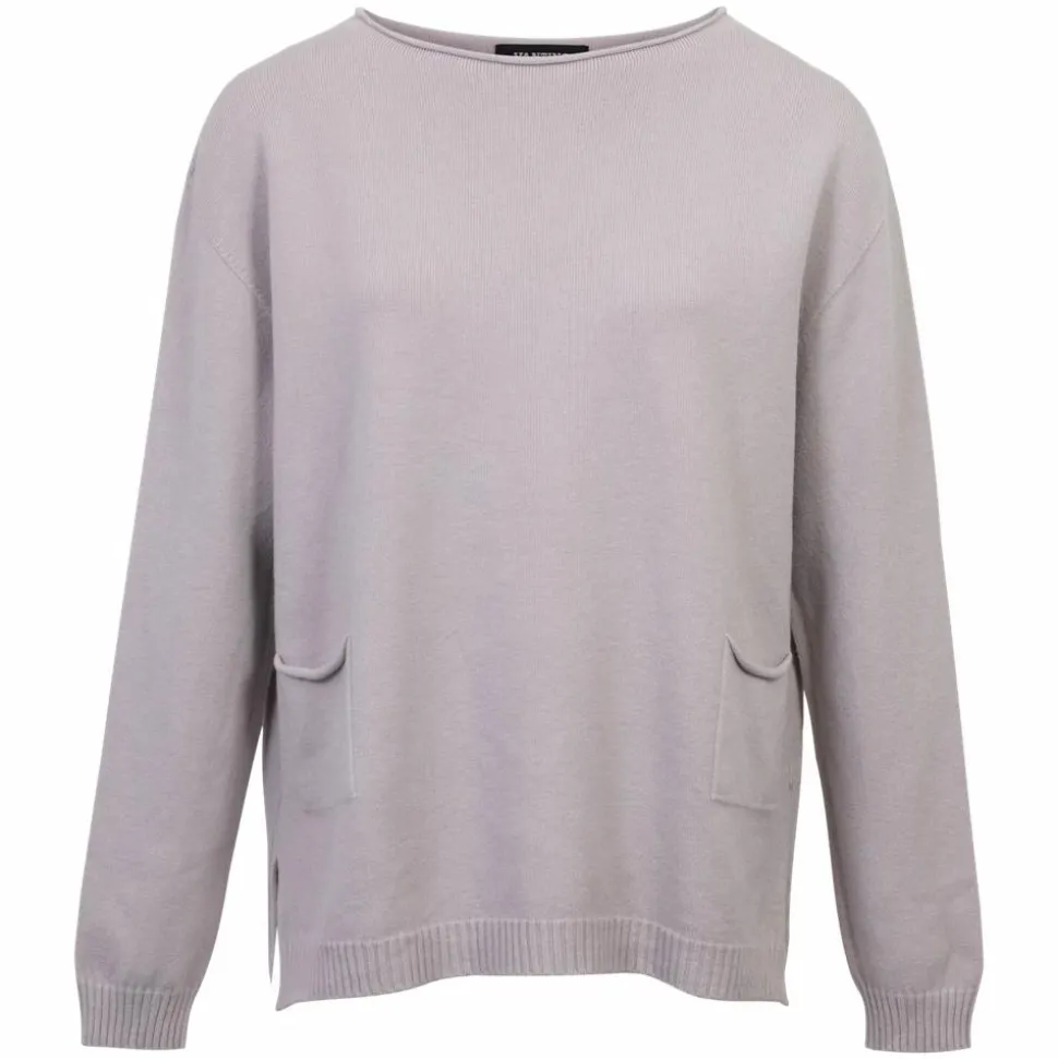 Vanting Dame Striktrøje - Light Grey