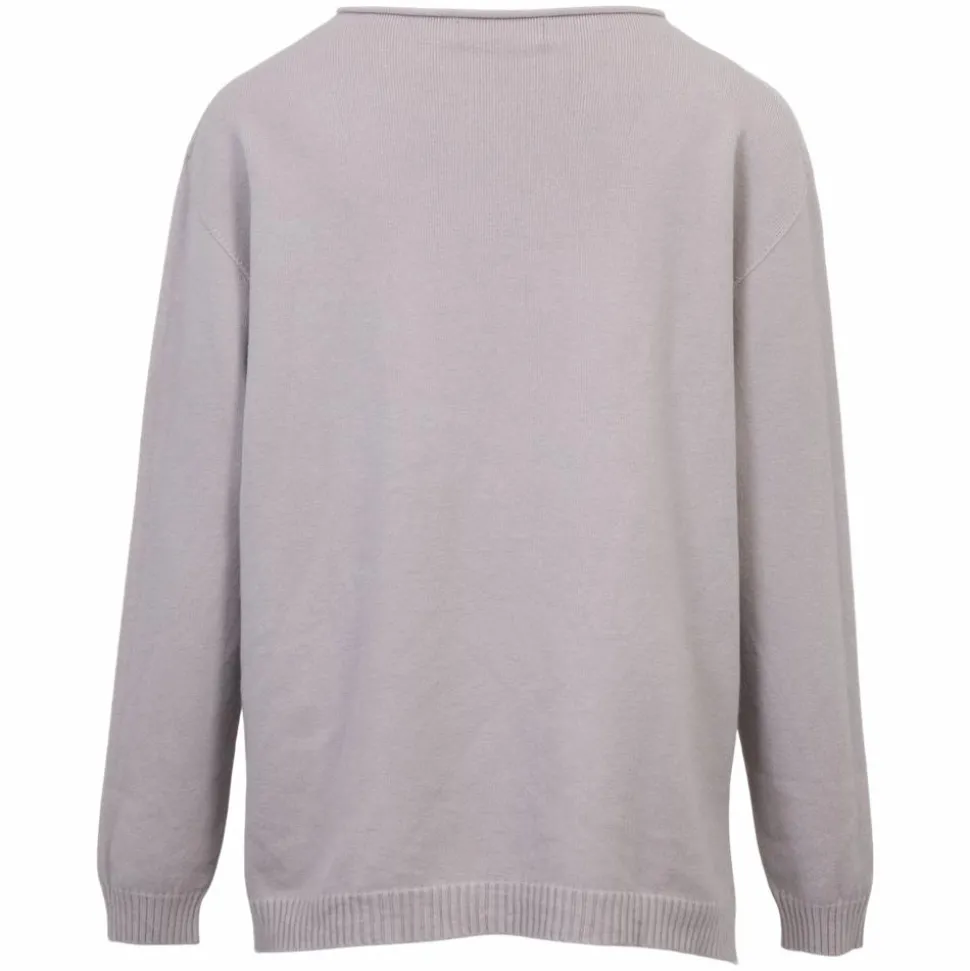 Vanting Dame Striktrøje - Light Grey