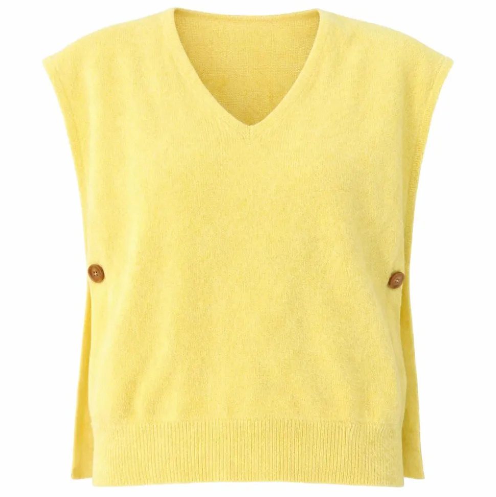 Vanting Dame Strikvest - Yellow