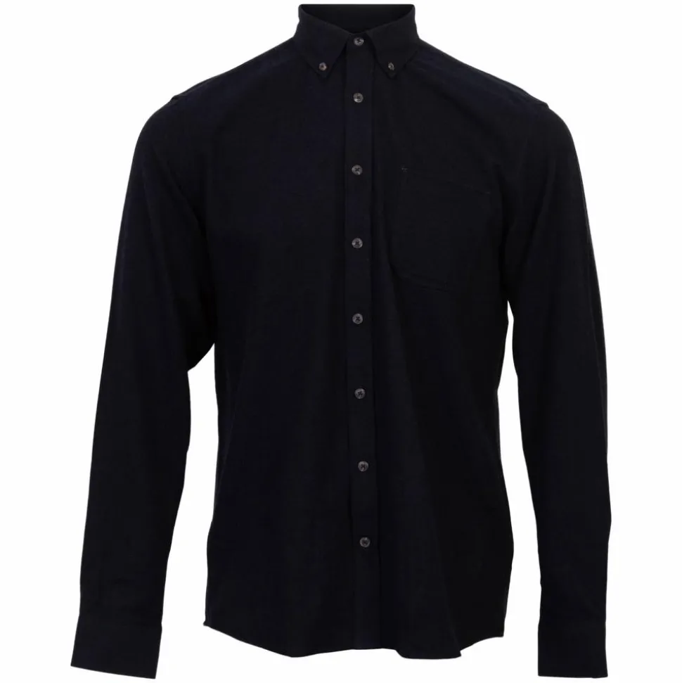 Vito Barny Herre Skjorte Plus Size - Naval Blue Mix
