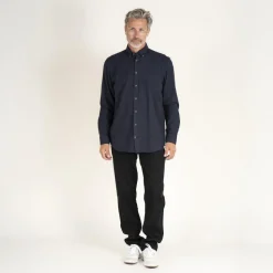 Vito Barny Herre Skjorte - Dk.navy mix