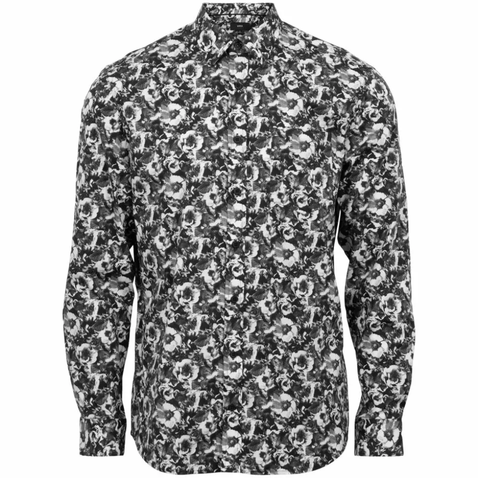 Vito Elron Herre Skjorte - Jet Black