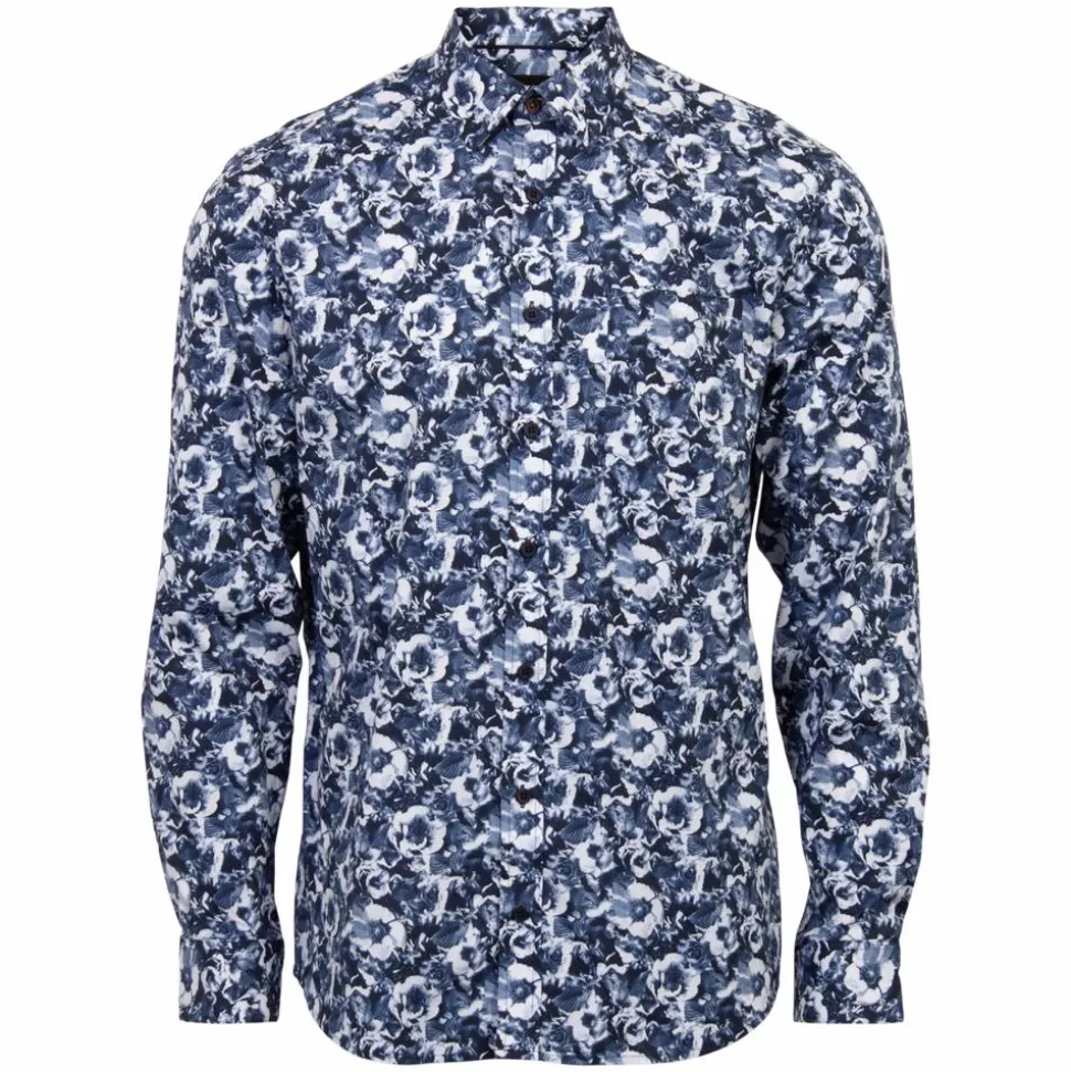 Vito Elron Herre Skjorte - Dk. Navy