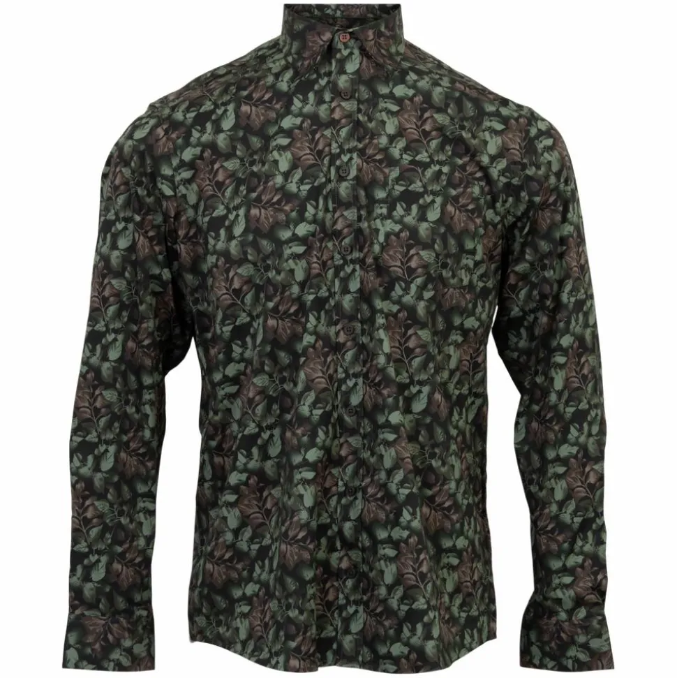 Vito Elron Herre Skjorte - Forest green