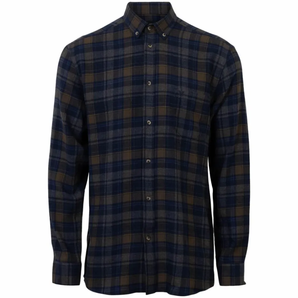 Vito Farmer Herre Skjorte - Mid Brown
