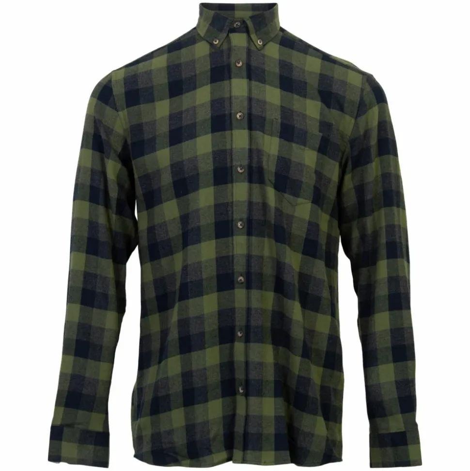 Vito Farmer Herre Skjorte - Army Green mix
