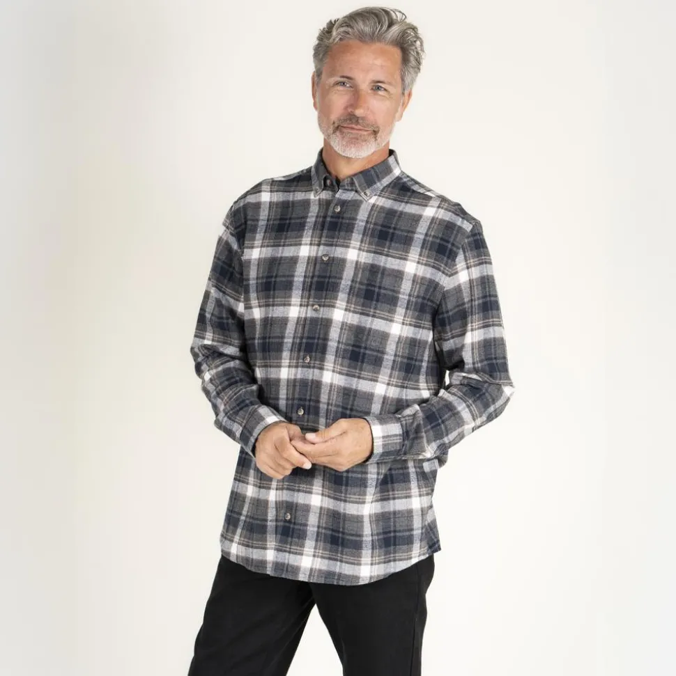 Vito Farmer Herre Skjorte - Mid Grey