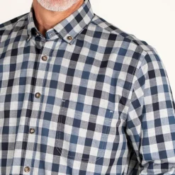 Vito Murat Herre Skjorte - Dark denim