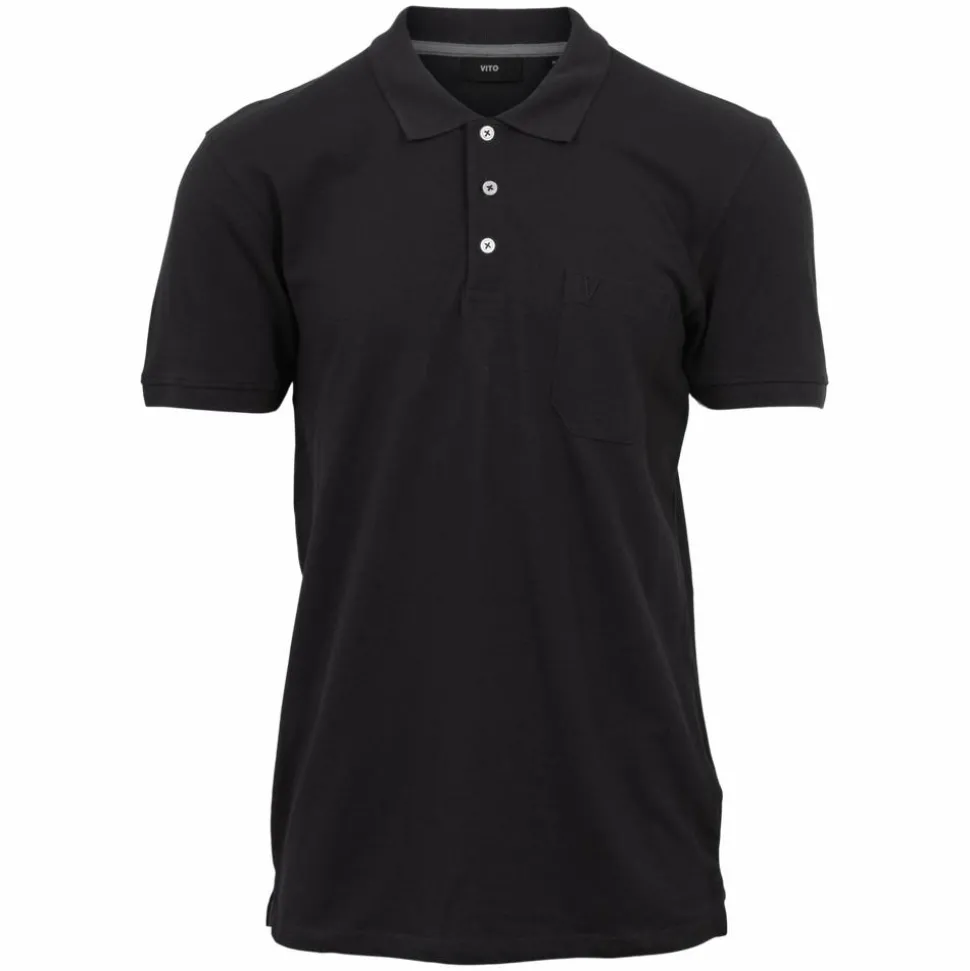 Vito Roger Herre Polo - Jet Black