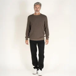 Vito Viggo Herre Striktrøje - Mid Brown