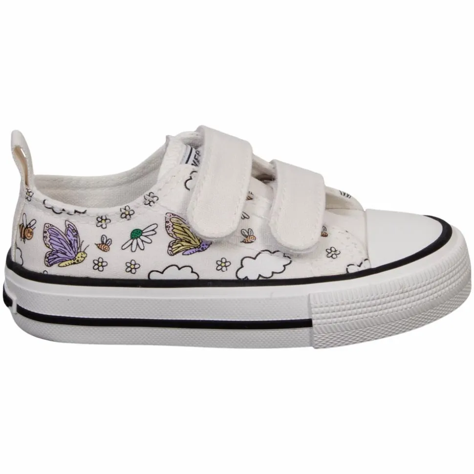 Weestep Pige Sneakers - White w. Butterfly