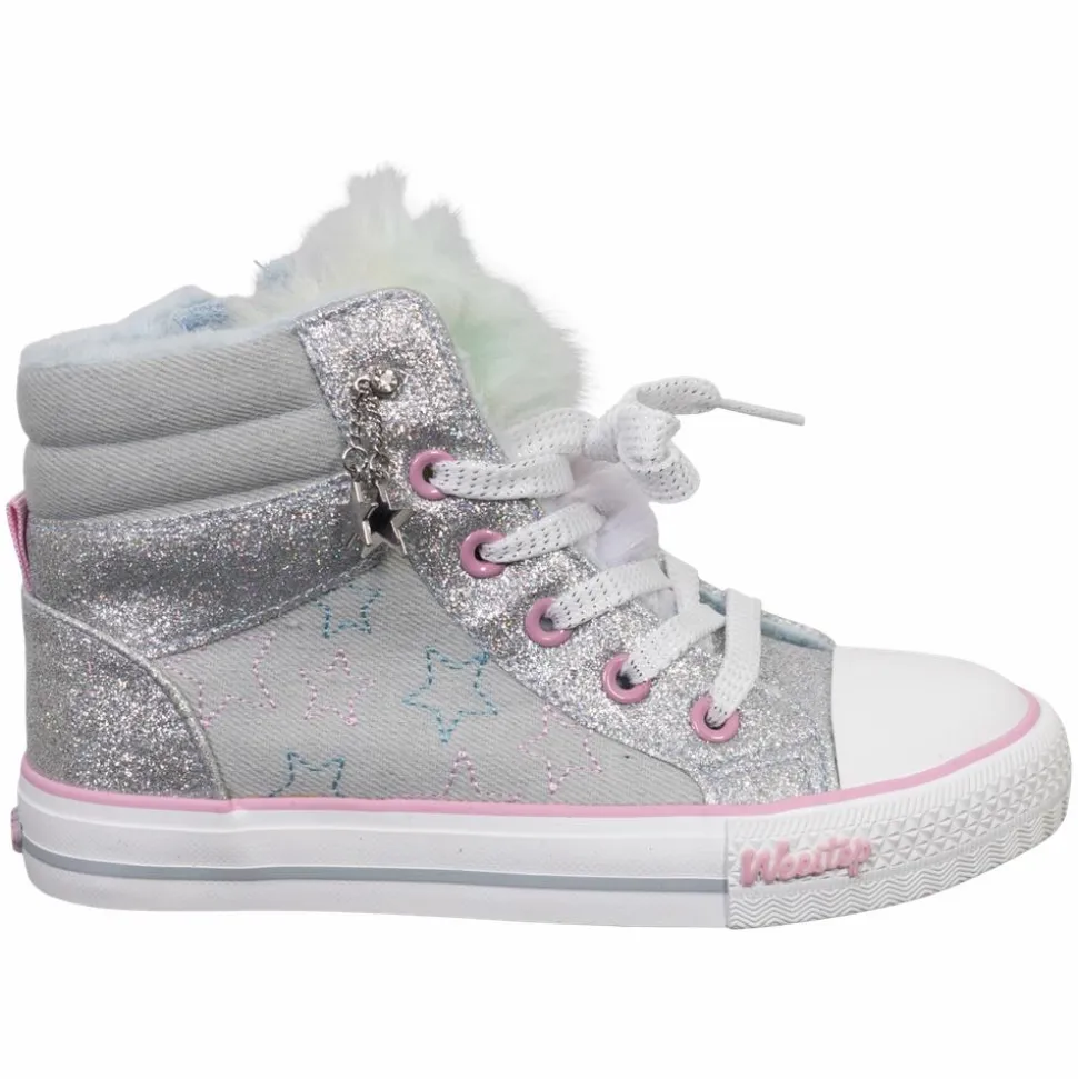 Weestep Pige Sneakers m. glimmer - Blue