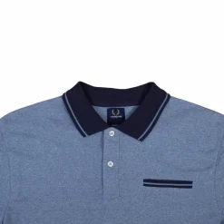 Yellowstone Eagle Herre Polo - Light Blue Melange
