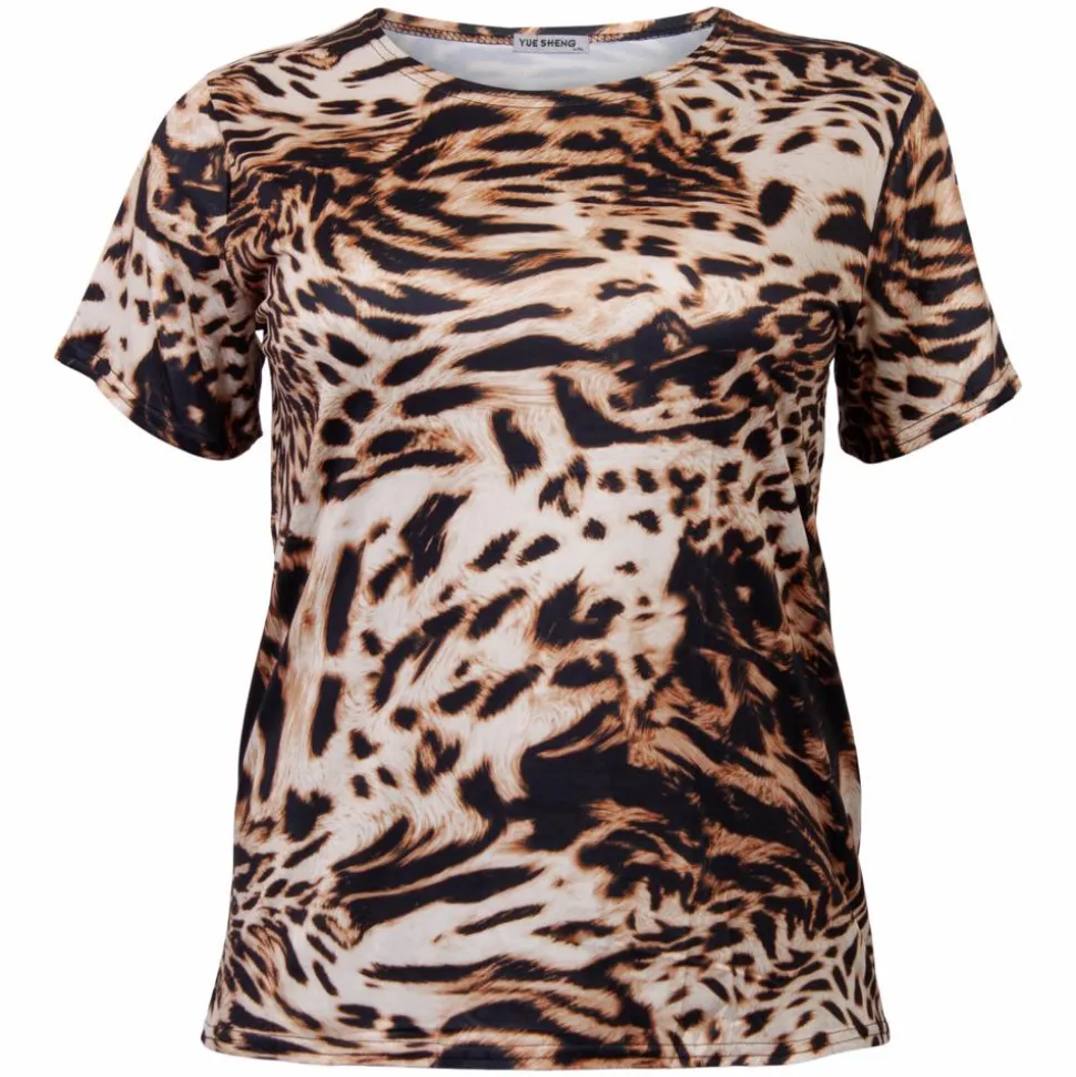 Yue Sheng Dame T-shirt - Brun
